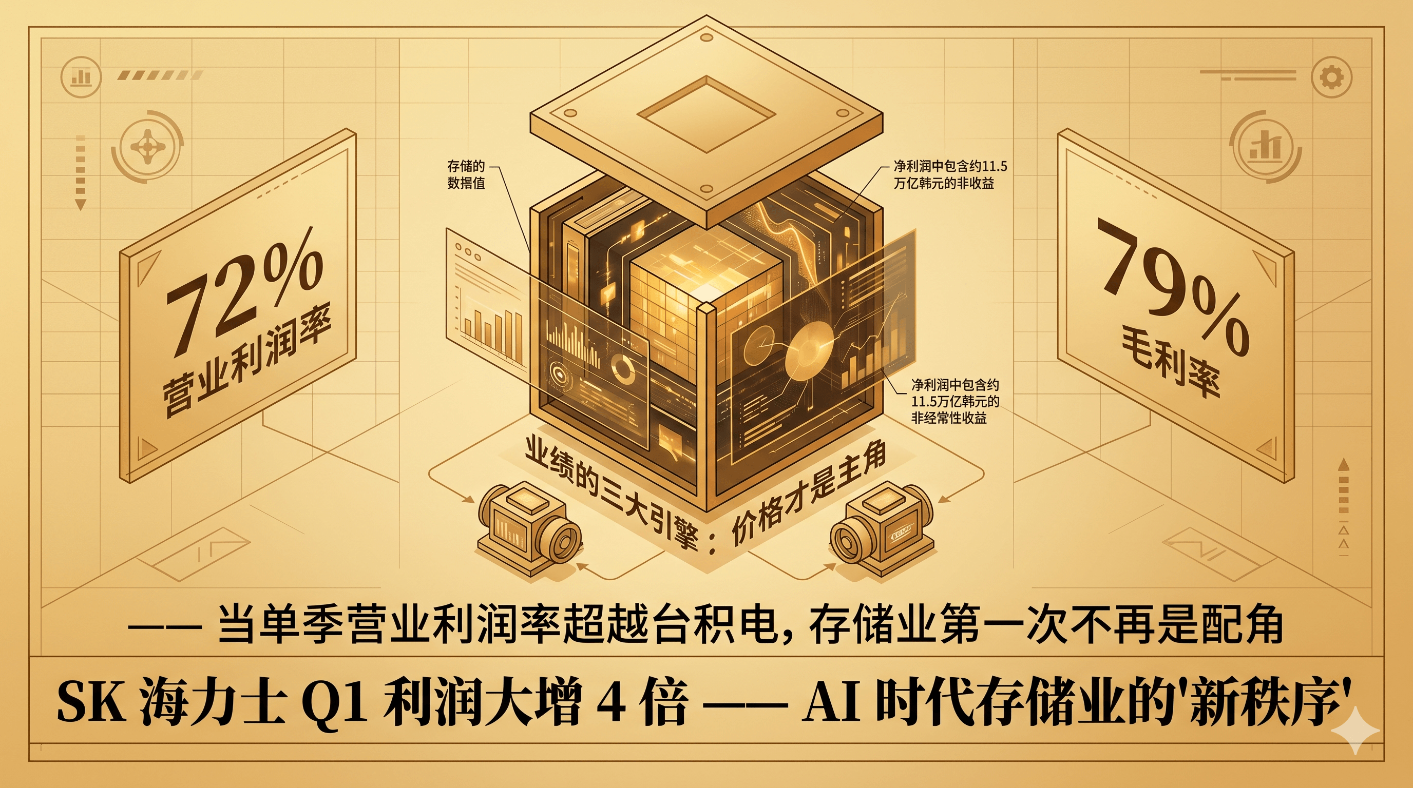 SK 海力士 Q1 利润大增 4 倍 —— AI 时代存储业的'新秩序'